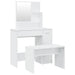 Set măsuță de toaletă, alb extralucios, 86,5x35x136 cm - WALTI WALTI