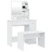 Set măsuță de toaletă, alb extralucios, 86,5x35x136 cm - WALTI WALTI