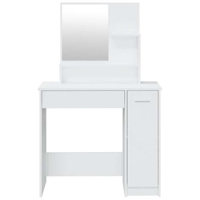 Set măsuță de toaletă, alb extralucios, 86,5x35x136 cm - WALTI WALTI
