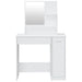Set măsuță de toaletă, alb extralucios, 86,5x35x136 cm - WALTI WALTI