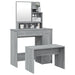 Set măsuță de toaletă, gri sonoma, 86,5x35x136 cm - WALTI WALTI