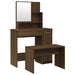 Set măsuță de toaletă, stejar maro, 86,5x35x136 cm - WALTI WALTI