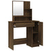 Set măsuță de toaletă, stejar maro, 86,5x35x136 cm - WALTI WALTI