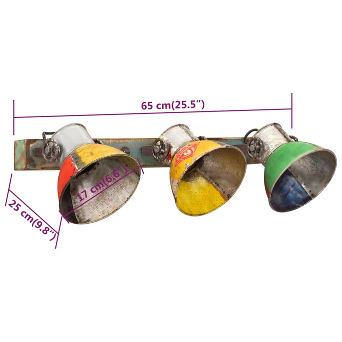 Lampă de perete industrială, multicolor, 65x25 cm E27 WALTI