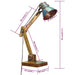 Lampă de birou industrială multicolor 23x18x95 cm E27 rotund - WALTI WALTI