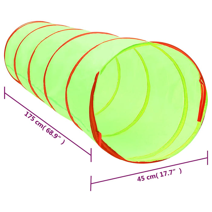 Tunel de joacă pentru copii, verde, 175 cm, poliester - WALTI WALTI
