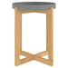 Măsuță de cafea gri 41x41x48,5 cm lemn prelucrat&lemn masiv pin - WALTI WALTI