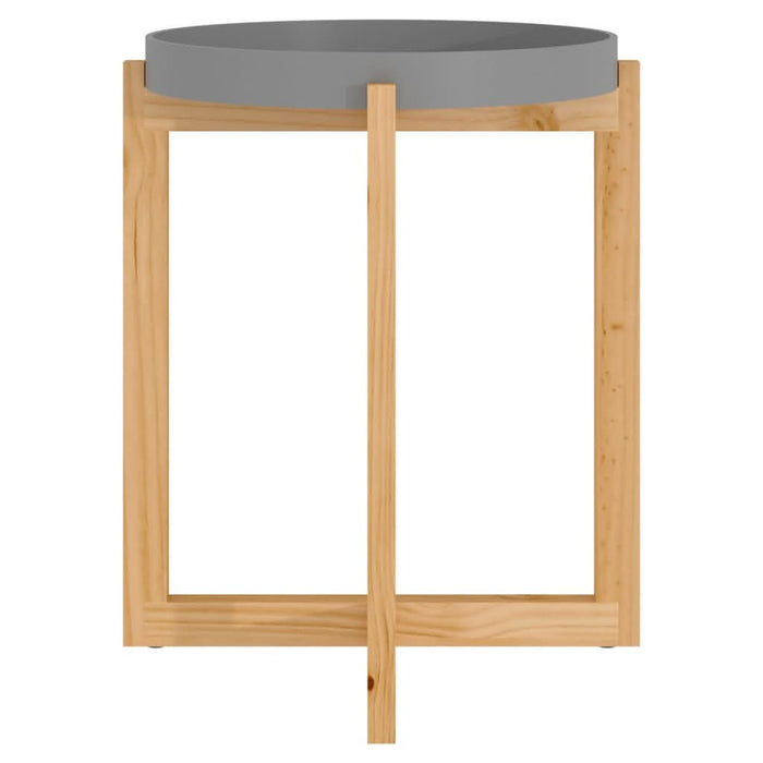 Măsuță de cafea gri 41x41x48,5 cm lemn prelucrat&lemn masiv pin - WALTI WALTI