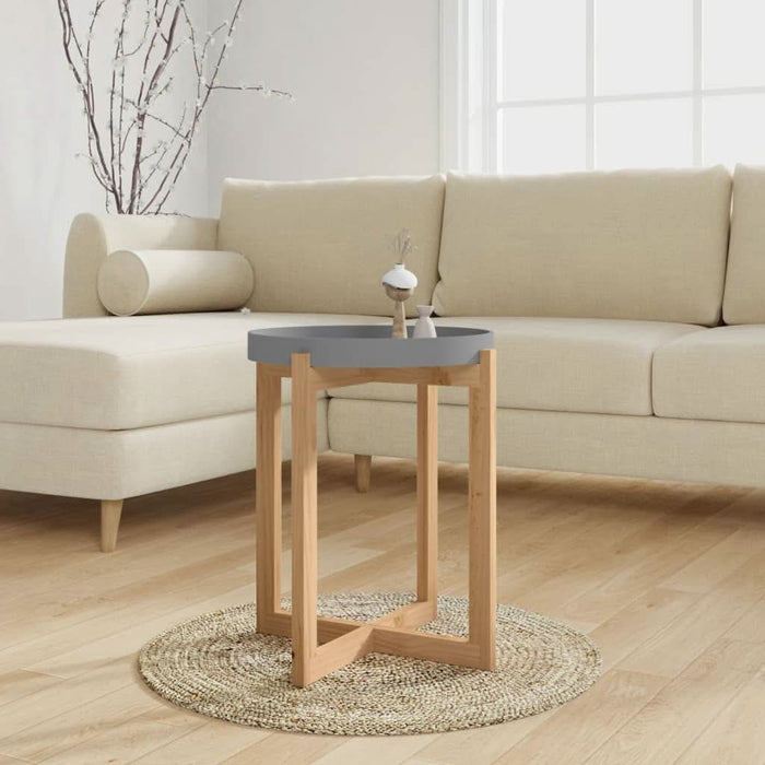 Măsuță de cafea gri 41x41x48,5 cm lemn prelucrat&lemn masiv pin - WALTI WALTI