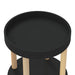 Masă cărucior 3 niveluri negru 38x38x82cm lemn prelucrat/pin - WALTI WALTI