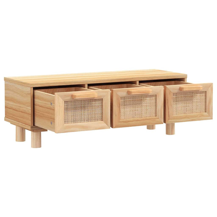 Măsuță de cafea maro 80x40x30 cm lemn prelucrat&lemn masiv pin WALTI