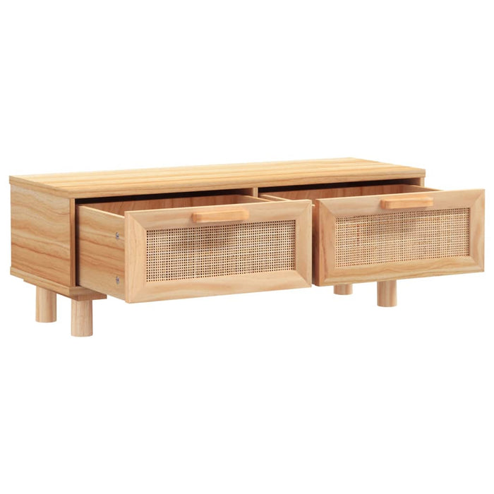 Măsuță de cafea maro 80x40x30cm lemn prelucrat&lemn masiv pin WALTI