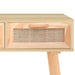 Masă consolă maro 105x30x75 cm lemn masiv pin și ratan natural - WALTI WALTI