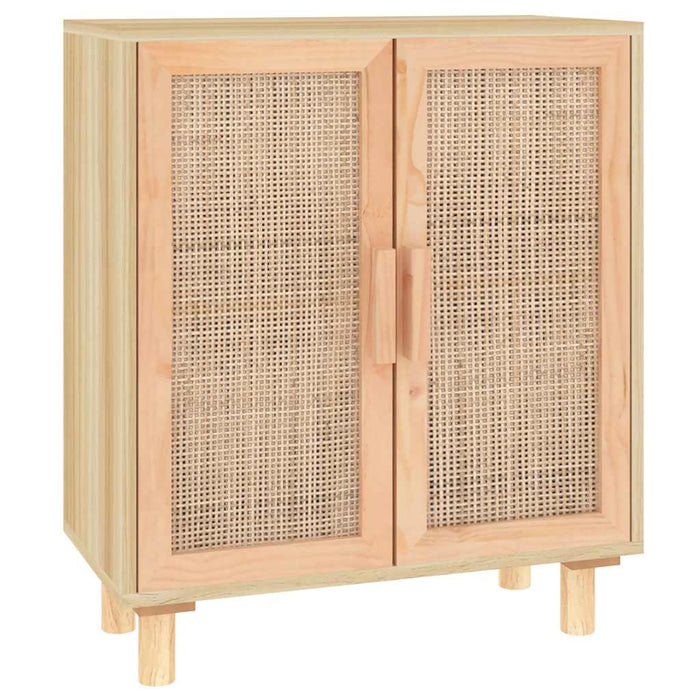 Servantă, maro, 60x30x70 cm, lemn masiv pin și ratan natural - WALTI WALTI