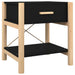 Noptiere, 2 buc., negru, 42x38x45 cm, lemn compozit - WALTI WALTI