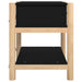 Noptiere, 2 buc., negru, 42x38x45 cm, lemn compozit - WALTI WALTI