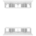 Comode TV, 4 buc., alb, 80x30x30 cm, lemn prelucrat - WALTI WALTI
