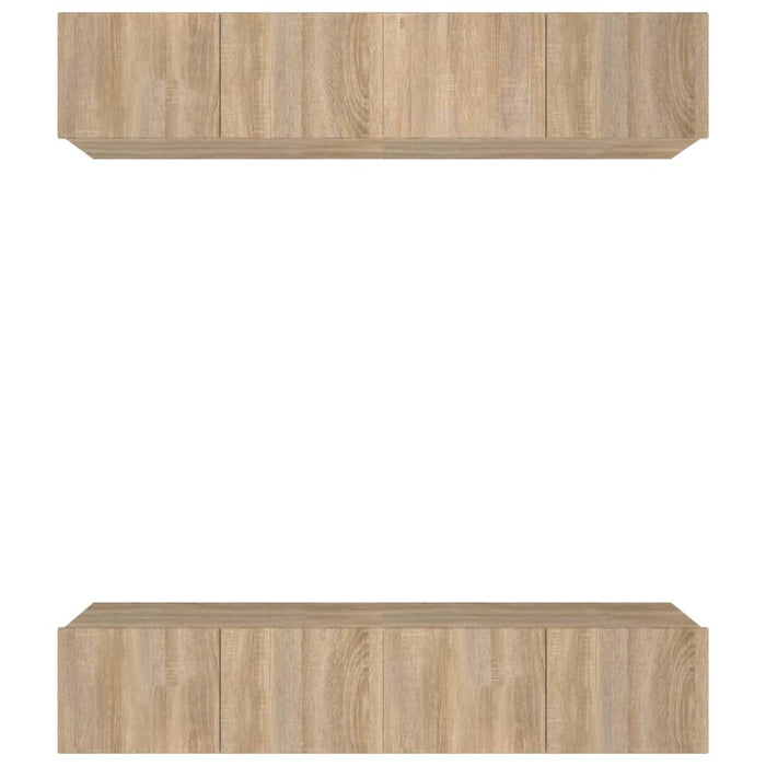 Comode TV, 4 buc., stejar sonoma, 80x30x30 cm, lemn prelucrat - WALTI WALTI