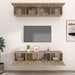 Comode TV, 4 buc., stejar sonoma, 80x30x30 cm, lemn prelucrat - WALTI WALTI