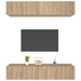 Comode TV, 4 buc., stejar sonoma, 80x30x30 cm, lemn prelucrat - WALTI WALTI