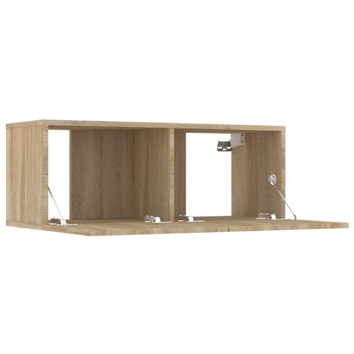 Comode TV, 4 buc., stejar sonoma, 80x30x30 cm, lemn prelucrat - WALTI WALTI