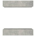 Comode TV, 4 buc., gri beton, 80x30x30 cm, lemn prelucrat - WALTI WALTI