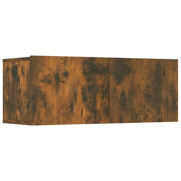 Comode TV, 4 buc., stejar afumat, 80x30x30 cm lemn prelucrat - WALTI WALTI