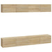 Dulapuri TV de perete, 4 buc, stejar sonoma, 100x30x30 cm - WALTI WALTI