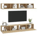 Dulapuri TV de perete, 4 buc, stejar sonoma, 100x30x30 cm - WALTI WALTI