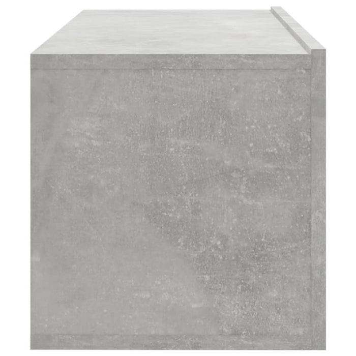 Dulapuri TV de perete, 4 buc, gri beton, 100x30x30 cm - WALTI WALTI