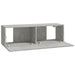 Dulapuri TV de perete, 4 buc, gri beton, 100x30x30 cm - WALTI WALTI