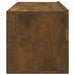 Dulapuri TV de perete, 4 buc, stejar afumat, 100x30x30 cm - WALTI WALTI