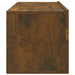 Dulapuri TV de perete, 4 buc, stejar afumat, 100x30x30 cm - WALTI WALTI