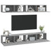 Dulapuri TV de perete, 4 buc, gri sonoma, 100x30x30 cm - WALTI WALTI