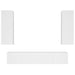 Set dulap TV, 4 piese, alb, lemn prelucrat - WALTI WALTI