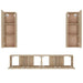 Set dulap TV, 4 piese, stejar sonoma, lemn prelucrat - WALTI WALTI