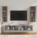 Set dulapuri TV, 4 piese, gri sonoma, lemn prelucrat - WALTI WALTI