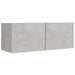 Set dulap TV, 8 piese, gri beton, lemn prelucrat - WALTI WALTI