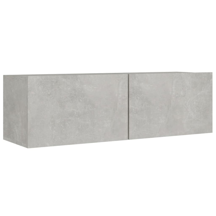 Set dulap TV, 8 piese, gri beton, lemn prelucrat - WALTI WALTI
