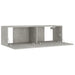 Set dulap TV, 8 piese, gri beton, lemn prelucrat - WALTI WALTI