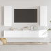 Set dulap TV, 5 piese, alb, lemn prelucrat - WALTI WALTI