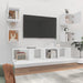 Set dulap TV, 6 piese, alb, lemn prelucrat - WALTI WALTI