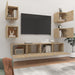 Set dulap TV, 6 piese, stejar sonoma, lemn prelucrat - WALTI WALTI