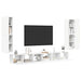Set dulap TV, 7 piese, alb, lemn prelucrat - WALTI WALTI