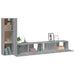 Set dulap TV, 3 piese, gri sonoma, lemn prelucrat - WALTI WALTI