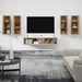 Set dulap TV, 6 piese, stejar sonoma, lemn prelucrat - WALTI WALTI