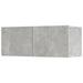 Set dulap TV, 5 piese, gri beton, lemn prelucrat - WALTI WALTI