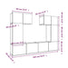 Set dulap TV, 6 piese, gri beton, lemn prelucrat - WALTI WALTI