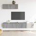 Set dulap TV, 3 piese, gri sonoma, lemn prelucrat - WALTI WALTI
