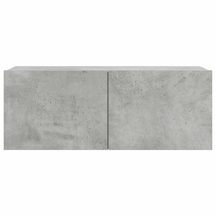 Set dulapuri TV, 7 piese, gri beton, lemn prelucrat - WALTI WALTI